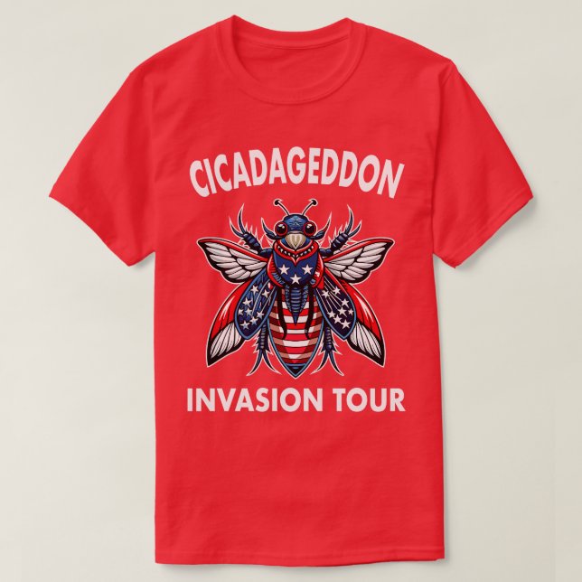 T-shirt tour de cicadageddon (Design devant)