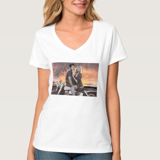 T-shirt Tour de coucher du soleil (Devant)