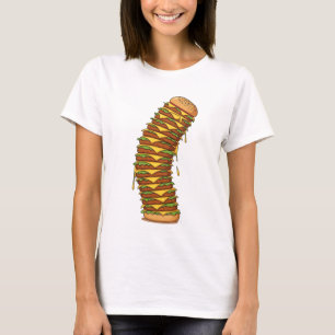T-shirt Tour de folie fromagère – Dessin animé exagéré