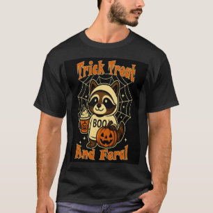T-shirt Tour de friandises et Halloween mignon et sauvage