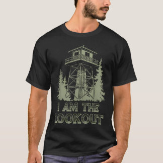 T-shirt Tour de guet de feu Parc forestier vintage Nature