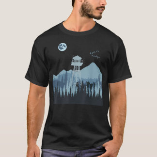 T-shirt Tour de guet des incendies de forêt de montagne