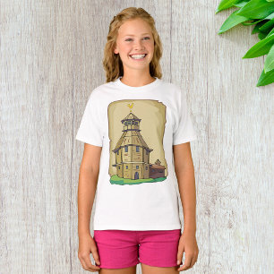 T-shirt Tour de guet en bois médiéval et forteresse