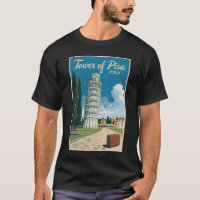 Tour de Pise Italie Voyage Art Vintage