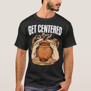 T-shirt Tour de poterie drôle de four à céramique centré