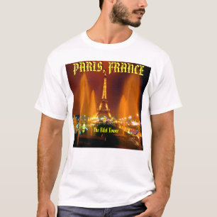 T-shirt tour d'eifel, PARIS, FRANCE - Custo… - Customisé
