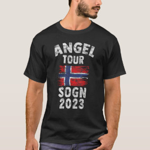 T-shirt Tour des anges 2023 en Norvège avec Drapeau