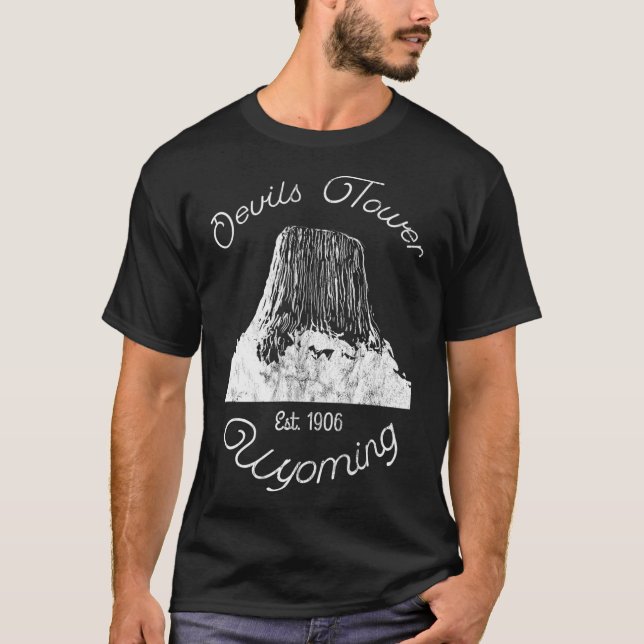 T-shirt Tour Devils Wyoming Monument national Retro Vinta (Devant)