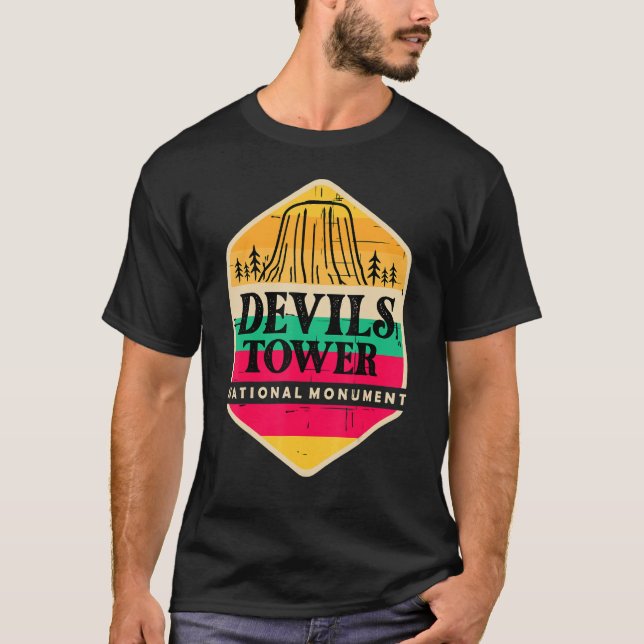 T-shirt Tour Devils Wyoming Monument National Souvenir (Devant)