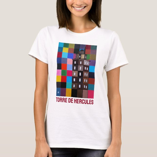 T-shirt Tour d'Hercule Peinture Abstraite par Alfred Fox (Devant)