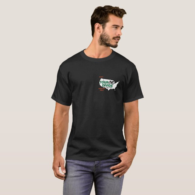 T-shirt Tour Divide Elevation Profile (Devant entier)