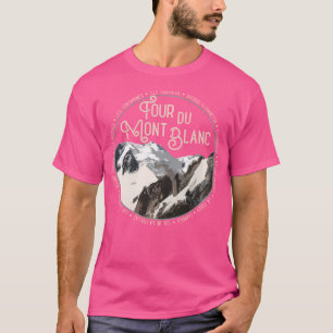 T-shirt Tour Du Mont Blanc Gear Randonnée Européen Souv