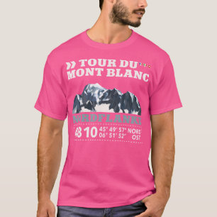 T-shirt Tour Du Mont Blanc Montblanc Randonnée Tmb F