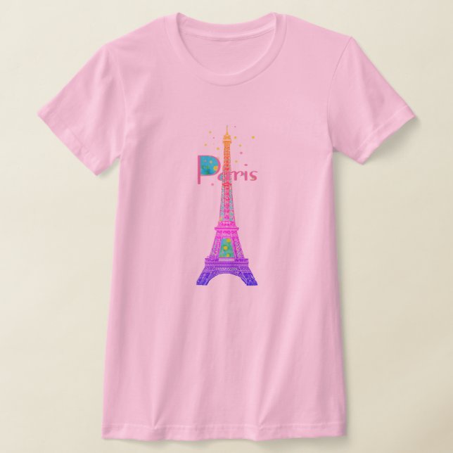T-shirt Tour Eiffel de Paris (Poser)