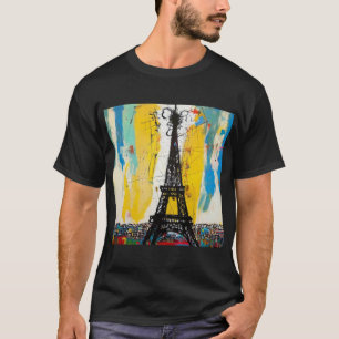 T-shirt Tour Eiffel inspirée par Basquiat Tee