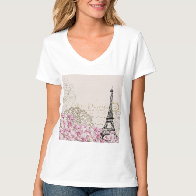 T-shirt Tour Eiffel Meilleure Destination de Mariage Paris (Devant)