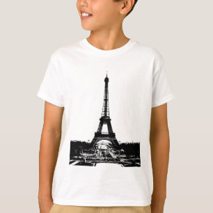 T-shirt Tour Eiffel noir et blanc
