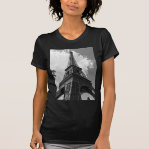 T-shirt Tour Eiffel noir et blanc à Paris