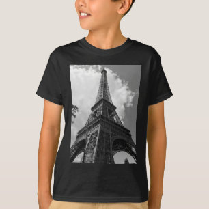 T-shirt Tour Eiffel noir et blanc à Paris