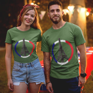 T-shirt Tour Eiffel Paris en Cercle Unisex
