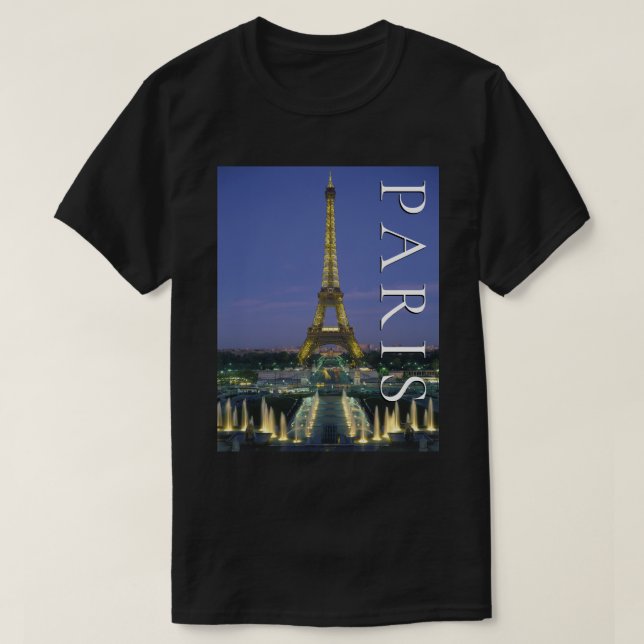 T-shirt Tour Eiffel | Paris, France (Design devant)
