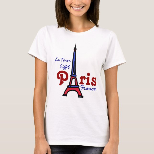 T-shirt Tour Eiffel Paris FRANCE (Devant)