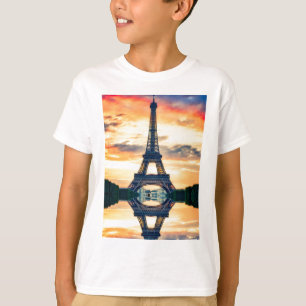 T-shirt Tour Eiffel Paris Soirée européenne