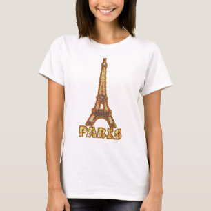 T-shirt TOUR EIFFEL-Verre Satiné PARIS