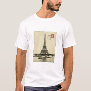 T-shirt Tour Eiffel vintage à Paris France