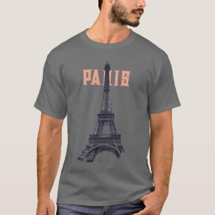 T-shirt Tour Eiffel vintage Paris Europe
