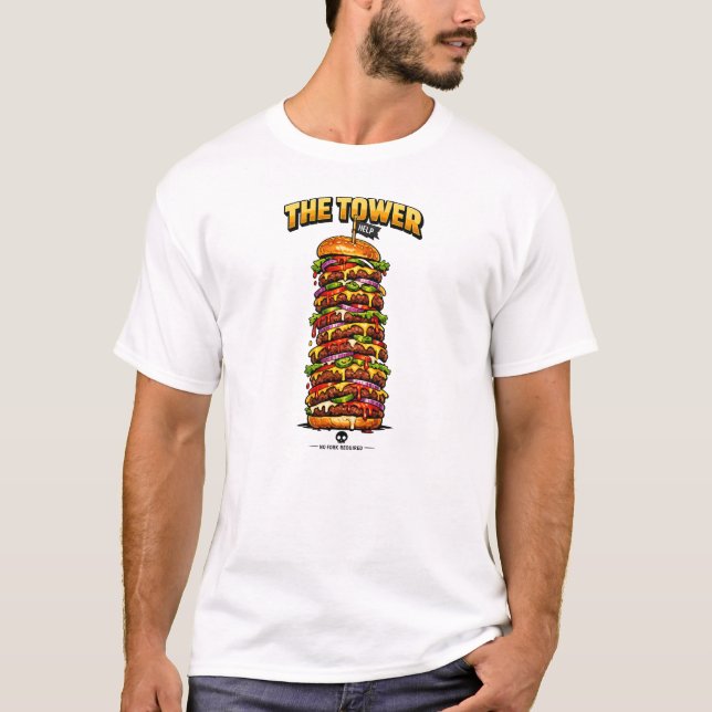 T-shirt Tour graphique ultime du géant cheeseburger (Devant)