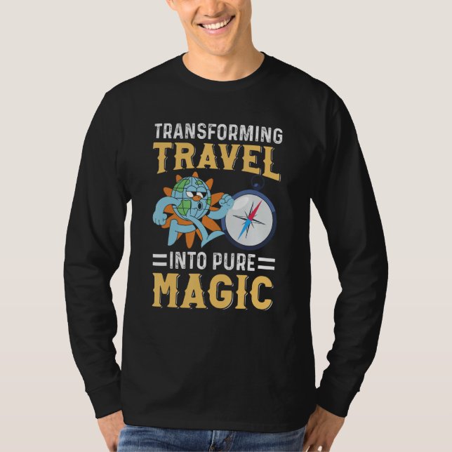 T-shirt Tour Guide Transforming Travel Into Pure Magic (Devant)