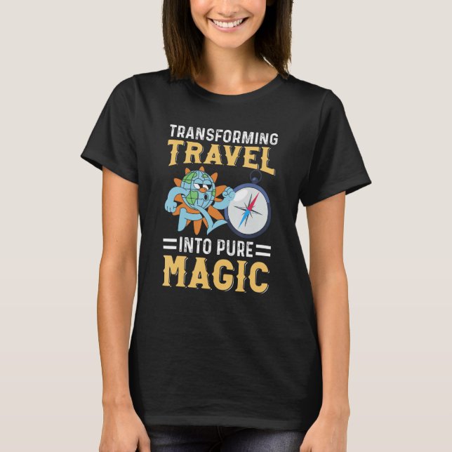 T-shirt Tour Guide Transforming Travel Into Pure Magic (Devant)