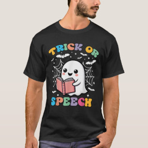 T-shirt Tour ou discours Rétro SLP Halloween Orthophonie
