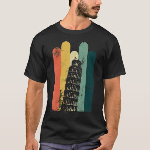 T-shirt Tour penchée de Pise Italie Bâtiment