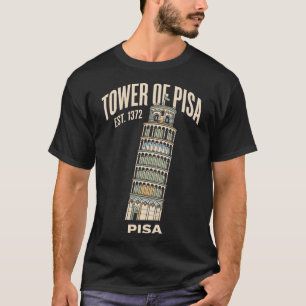 T-shirt Tour penchée de Pise Pise Italie Voyage Po Vintage