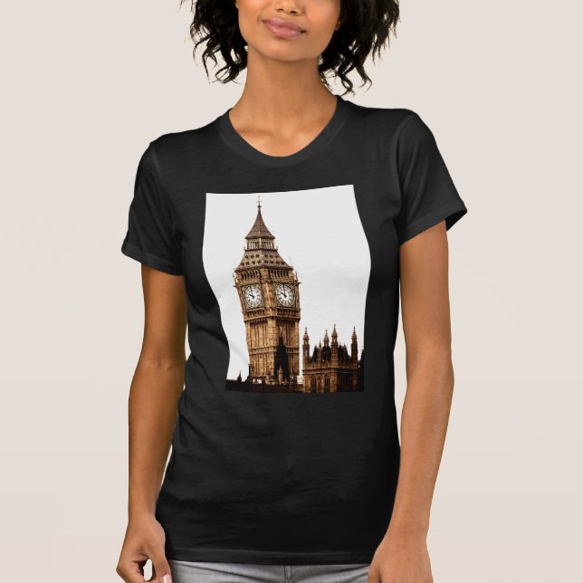 T-shirt Tour Sepia Big Ben (Devant)