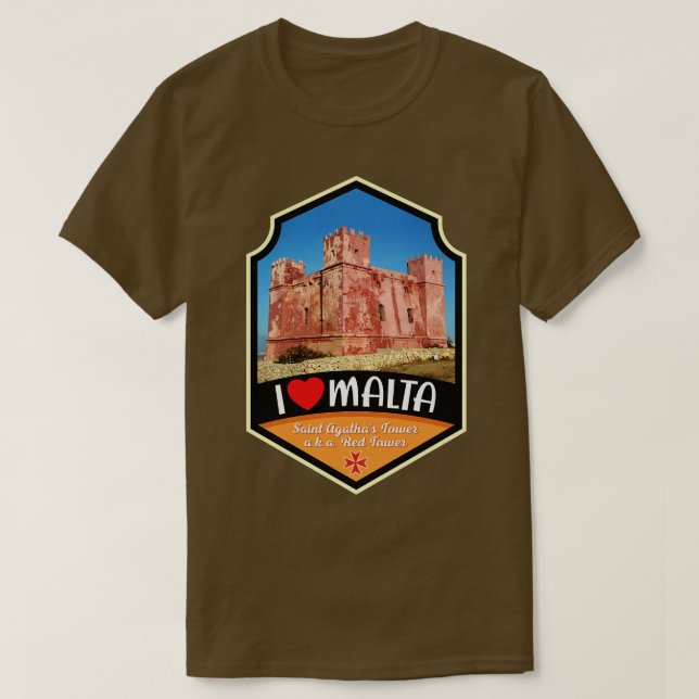 T-shirt Tour St Agathas de Malte (Design devant)