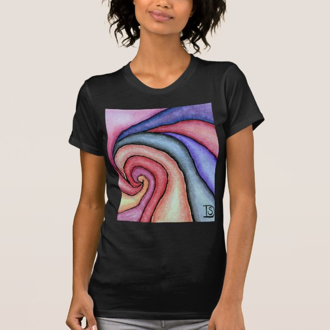 T-shirt Tourbillon d'aquarelle (Devant)