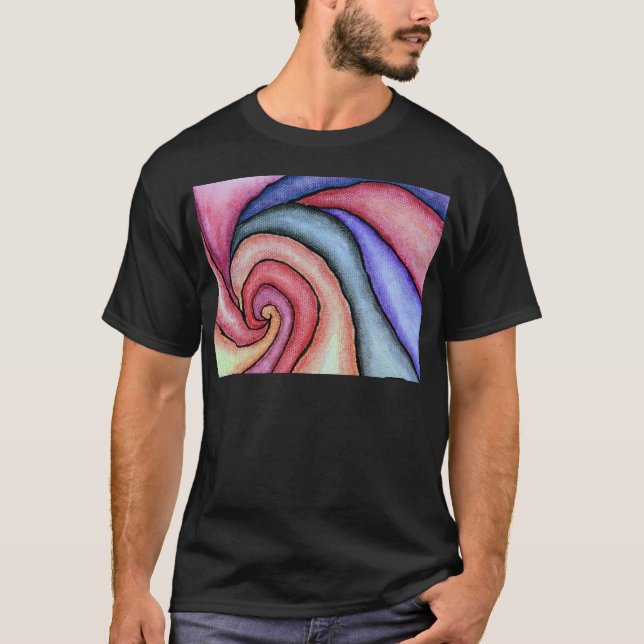 T-shirt Tourbillon d'aquarelle (Devant)