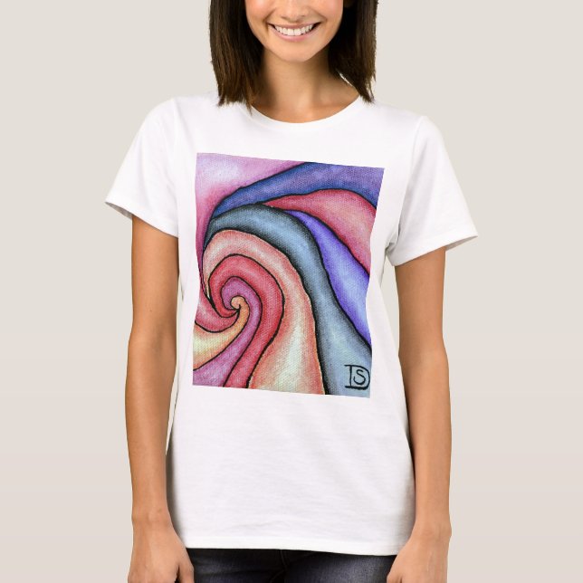 T-shirt Tourbillon d'aquarelle (Devant)