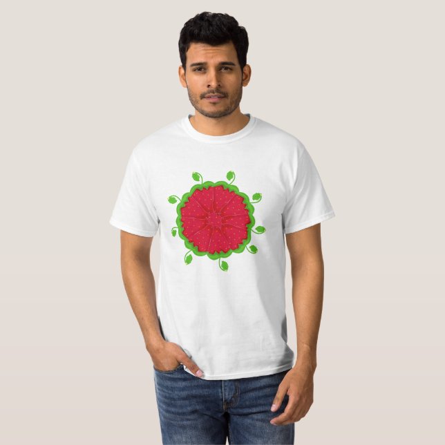 T-Shirt Tourbillon de Fraises (Devant entier)