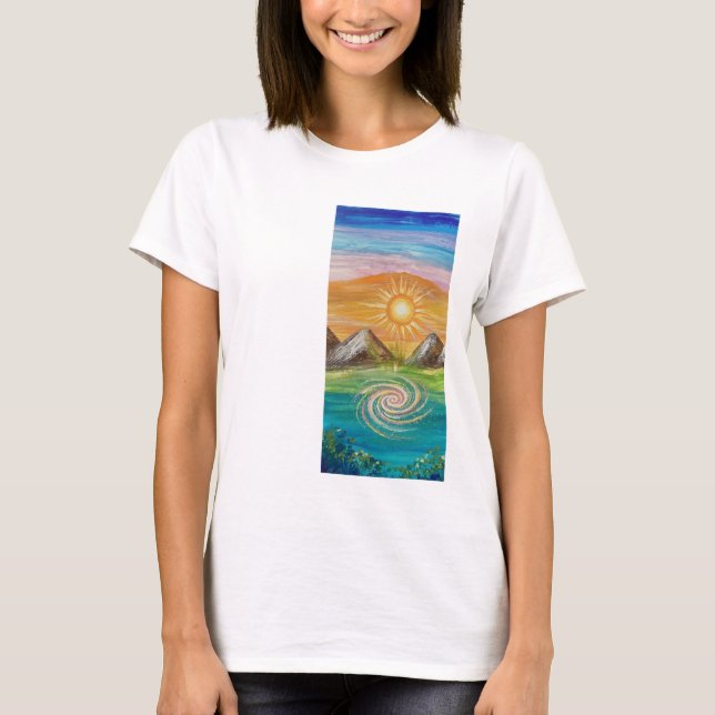 T-shirt Tourbillon d'énergie de la nature  (Devant)