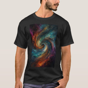 T-shirt Tourbillon Infini   Flux Abstrait