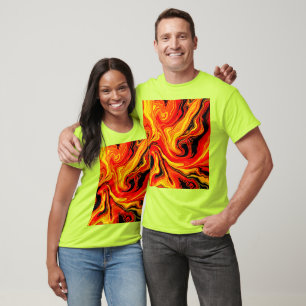 T-shirt Tourbillons Abstraits Emouvants et Fougueux