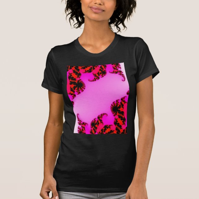 T-shirt Tourbillons roses (Devant)