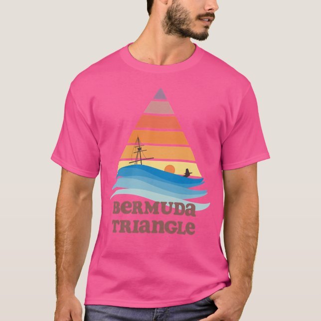 T-shirt Tourisme du triangle des Bermudes (Devant)