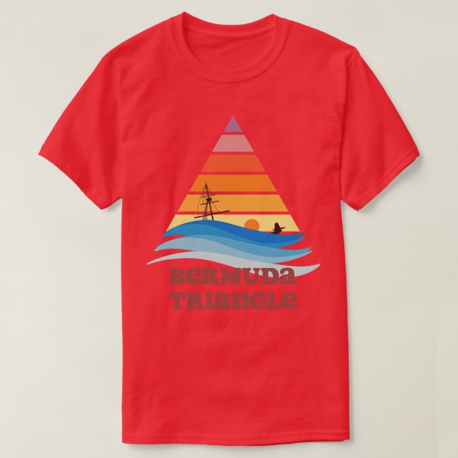 T-shirt Tourisme du triangle des Bermudes (Design devant)