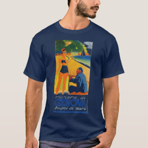 T-shirt Tourisme vintage Gênes Italie