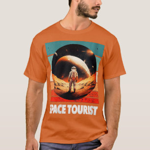 T-shirt Touriste spatiale féminine Espace extra-atmosphéri
